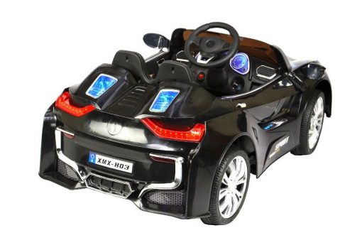 Elektro Kinderfahrzeug Kinderauto für Kinder ab 2 Jahre 12V Schwarz Lichter LED Flügeltüren-3