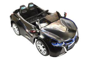 Elektro Kinderfahrzeug Kinderauto für Kinder ab 2 Jahre 12V Schwarz Lichter LED Flügeltüren-6