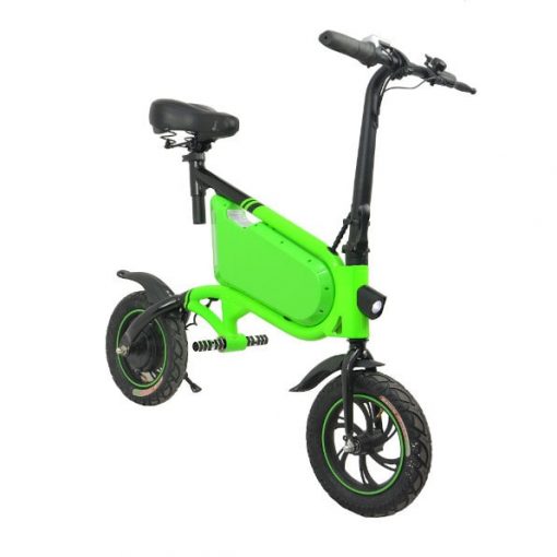 Elektro Scooter, E-Scooter, mit sitz, 36V, 20km/h mit LG Akkus, Bremsen, Tacho klappbar Grün 350W Brushless Motor - 6.0A Akku - 12Zoll Reifen -B06-9