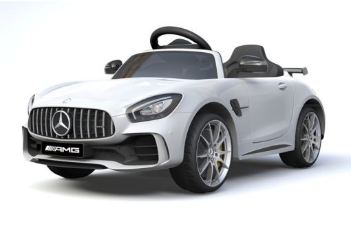 Elektro Kinderfahrzeug Kinderauto Mercedes Gtr Amg Weiß für Kinder ab 2 Jahren 12V Sportwagen-01