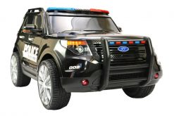 Elektro Kinderfahrzeug Kinderauto Polizei für Kinder ab 2 Jahre 12V mit Sirene lichter Megaphone Groß-1