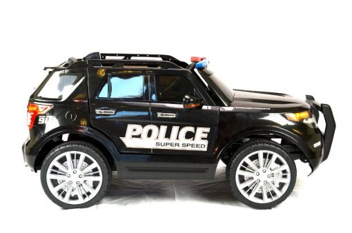 Elektro Kinderfahrzeug Kinderauto Polizei für Kinder ab 2 Jahre 12V mit Sirene lichter Megaphone Groß-5