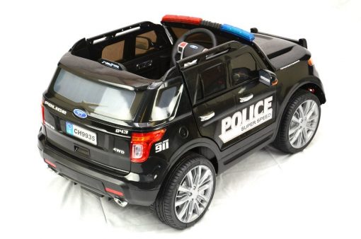 Elektro Kinderfahrzeug Kinderauto Polizei für Kinder ab 2 Jahre 12V mit Sirene lichter Megaphone Groß-7