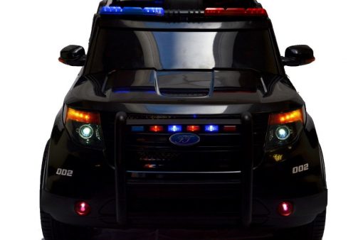 Elektro Kinderfahrzeug Kinderauto Polizei für Kinder ab 2 Jahre 12V mit Sirene lichter Megaphone Groß-8