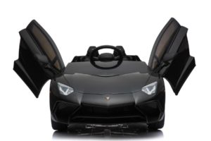 Kinderfahrzeug elektro von Lamborghini lizenziert - Aventador sv svj - mit Fernsteuerung, 12V, EVA und Ledersitz - schwarz- 4