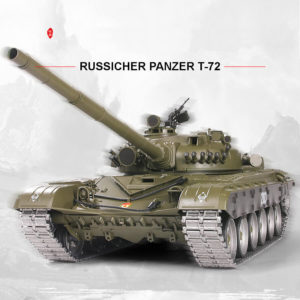 Ferngesteuerter Panzer mit Schuss Russicher T-72 Heng Long 116 , Stahlgetriebe -2,4Ghz V 6.0 -PRO 7