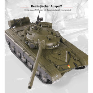Ferngesteuerter Panzer mit Schuss Russicher T-72 Heng Long 116 , Stahlgetriebe -2,4Ghz V 6.0 -PRO 8
