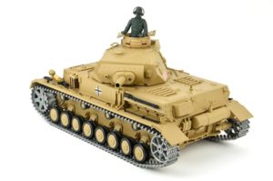 Ferngesteuerter Panzer "Kampfwagen IV Ausf.F-1" Heng Long 1:16 Sandfarbe mit Rauch,Sound und Schuss, Metallgetriebe -2,4Ghz -PRO-3