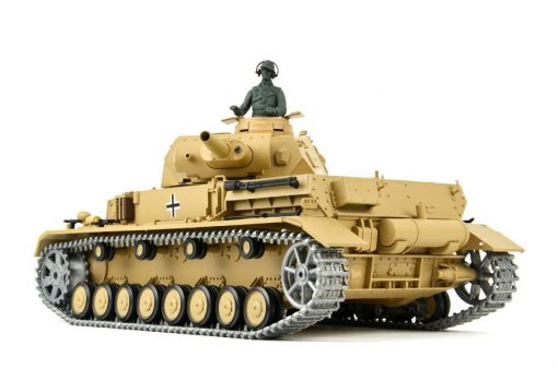 Ferngesteuerter Panzer "Kampfwagen IV Ausf.F-1" Heng Long 1:16 Sandfarbe mit Rauch,Sound und Schuss, Metallgetriebe -2,4Ghz -PRO-5