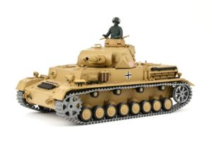 Ferngesteuerter Panzer "Kampfwagen IV Ausf.F-1" Heng Long 1:16 Sandfarbe mit Rauch,Sound und Schuss, Metallgetriebe -2,4Ghz -PRO-9
