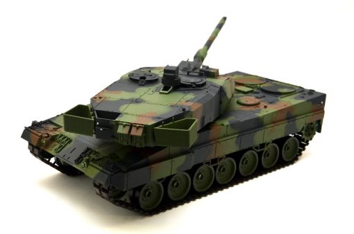 Ferngesteuerter Panzer mit Schuss "Deutscher Leopard 2A6" Heng Long 1:16 mit Rauch&Sound und Stahlgetriebe -2,4Ghz V6.0 -7