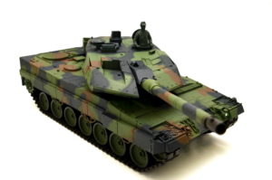 Ferngesteuerter Panzer mit Schuss "Deutscher Leopard 2A6" Heng Long 1:16 mit Rauch&Sound und Stahlgetriebe -2,4Ghz V6.0 -8