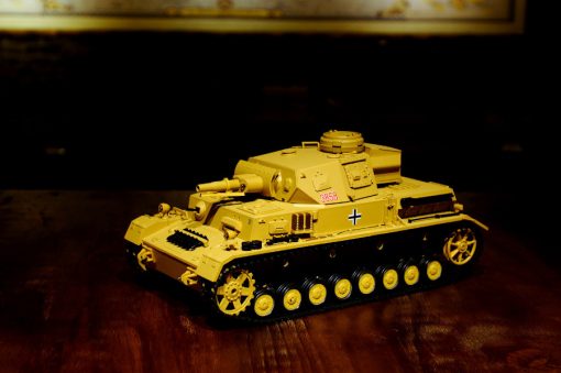 Ferngesteuerter Panzer “Kampfwagen IV Ausf.F-1” Heng Long 1:16 Sandfarbe mit Rauch,Sound und Schuss, Metallgetriebe -2,4Ghz-10