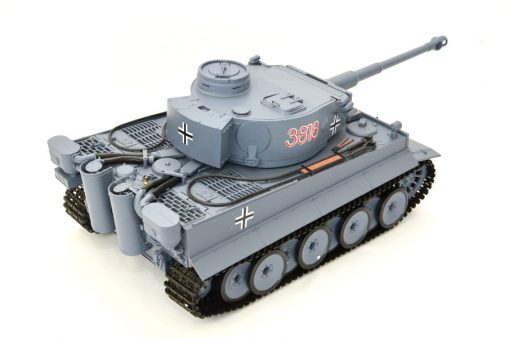 ferngesteuerter panzer schuss heng long tank german tiger 1 upgrade version 6.0 metallgetriebe -9
