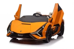 Kinderfahrzeug – Elektro Auto „Lamborghini SIAN 2 Sitzer“ – 24V Akku, 4 Motoren- 2,4Ghz Fernsteuerung, MP3, Ledersitz+EVA